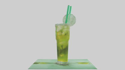 Iced green tea model VR / AR / low-poly