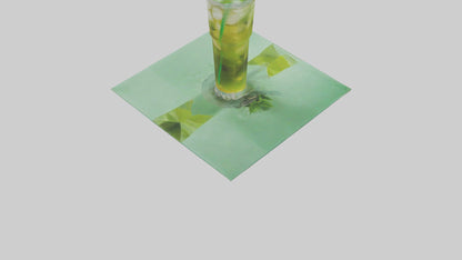 Iced green tea model VR / AR / low-poly