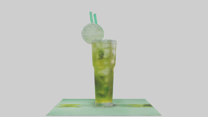 Iced green tea model VR / AR / low-poly