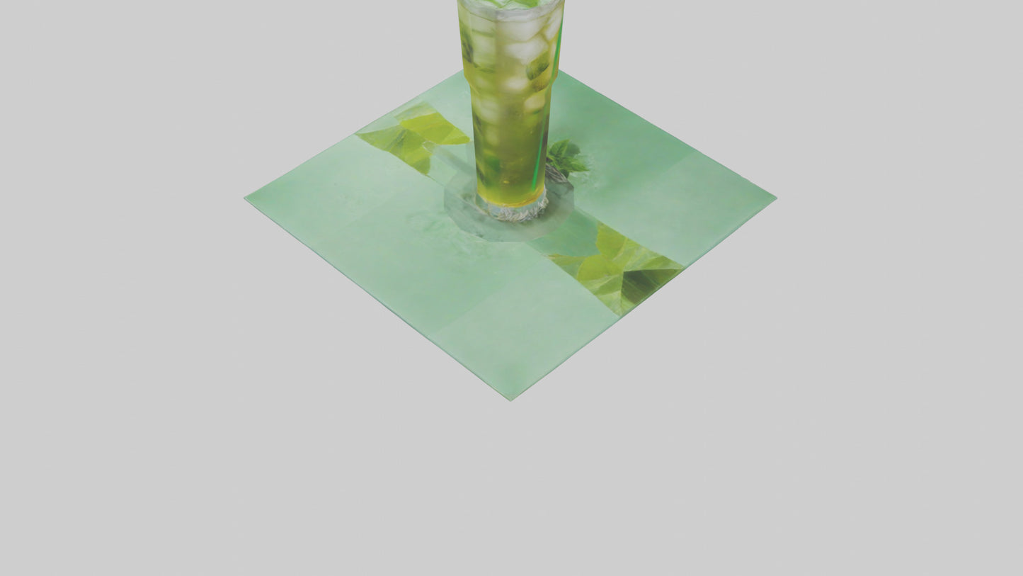 Iced green tea model VR / AR / low-poly
