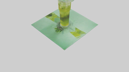 Iced green tea model VR / AR / low-poly