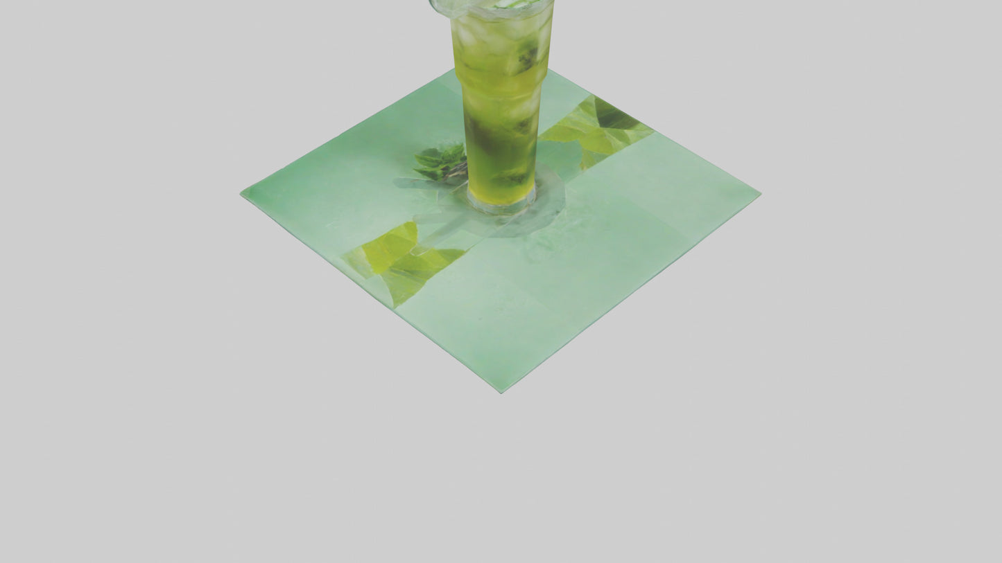 Iced green tea model VR / AR / low-poly