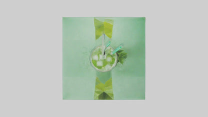 Iced green tea model VR / AR / low-poly