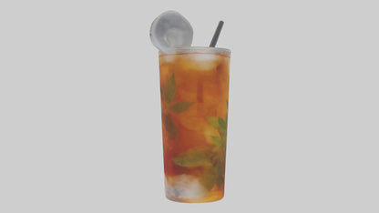 Iced herbal tea model VR / AR / low-poly