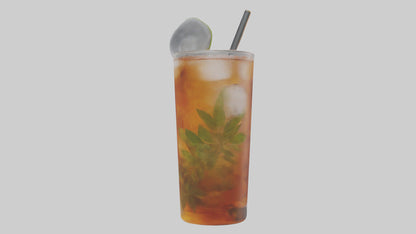 Iced herbal tea model VR / AR / low-poly