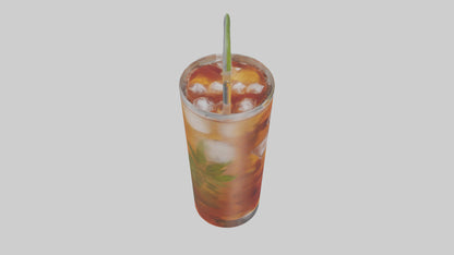 Iced herbal tea model VR / AR / low-poly