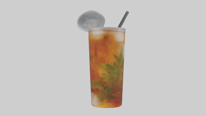 Iced herbal tea model VR / AR / low-poly