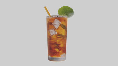 Iced herbal tea model VR / AR / low-poly