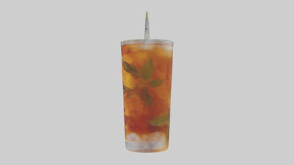 Iced herbal tea model VR / AR / low-poly