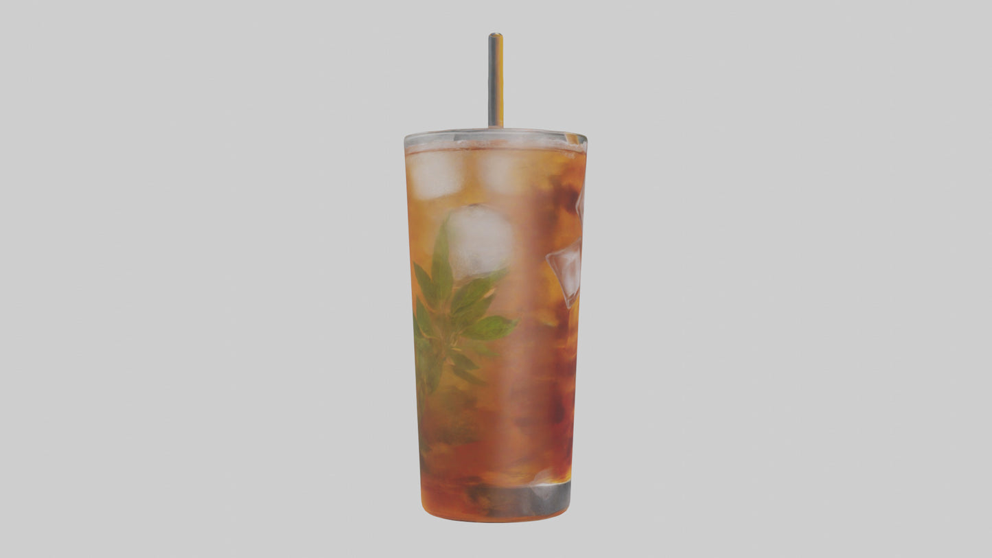 Iced herbal tea model VR / AR / low-poly