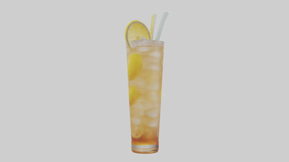 Iced tea lemonade model VR / AR / low-poly