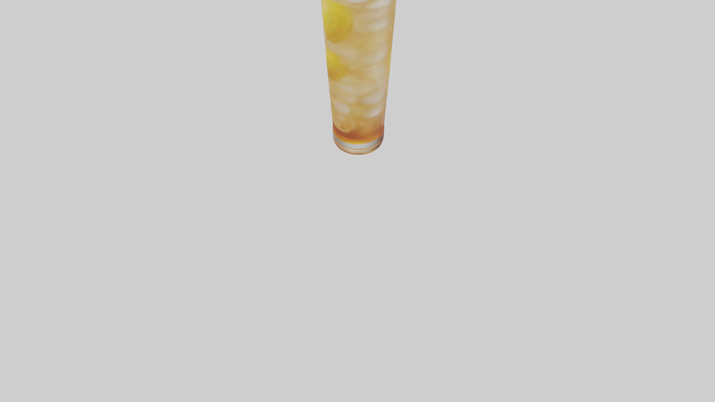 Iced tea lemonade model VR / AR / low-poly