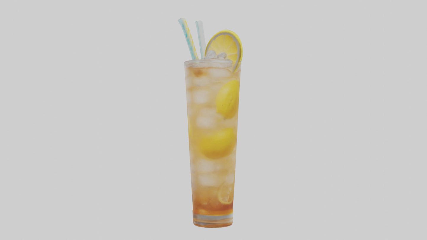 Iced tea lemonade model VR / AR / low-poly