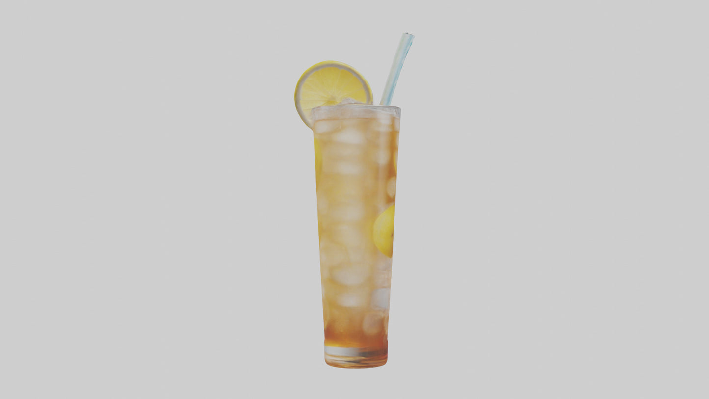 Iced tea lemonade model VR / AR / low-poly