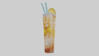 Iced tea lemonade model VR / AR / low-poly