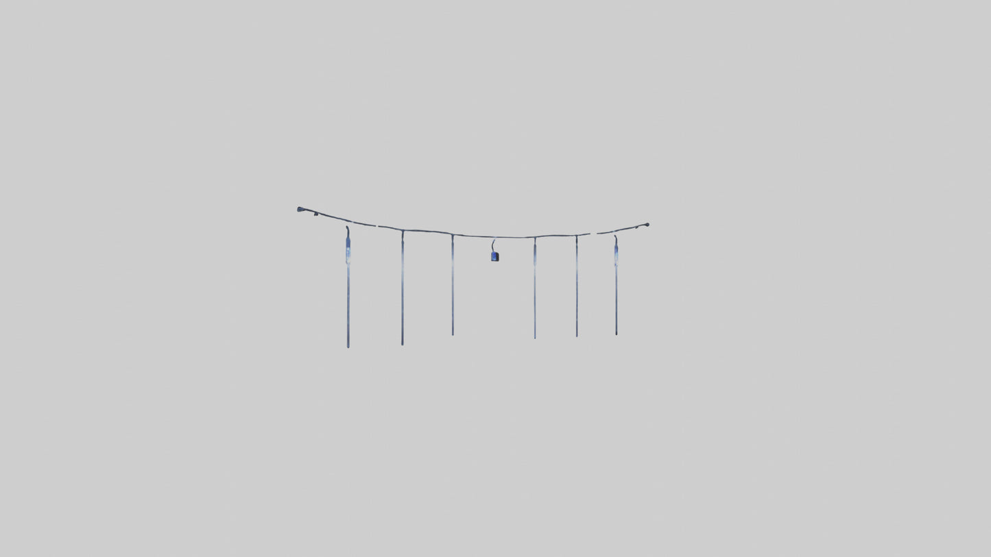 Icicle String Lights model VR / AR / low-poly