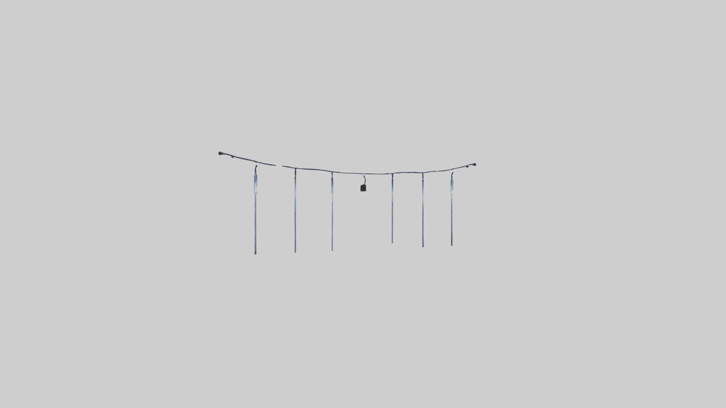 Icicle String Lights model VR / AR / low-poly