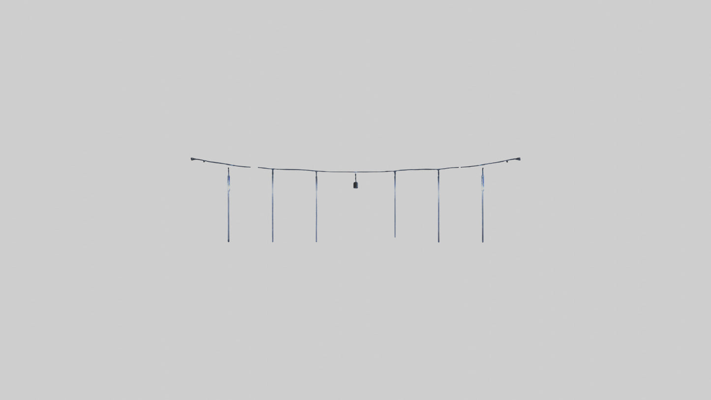 Icicle String Lights model VR / AR / low-poly