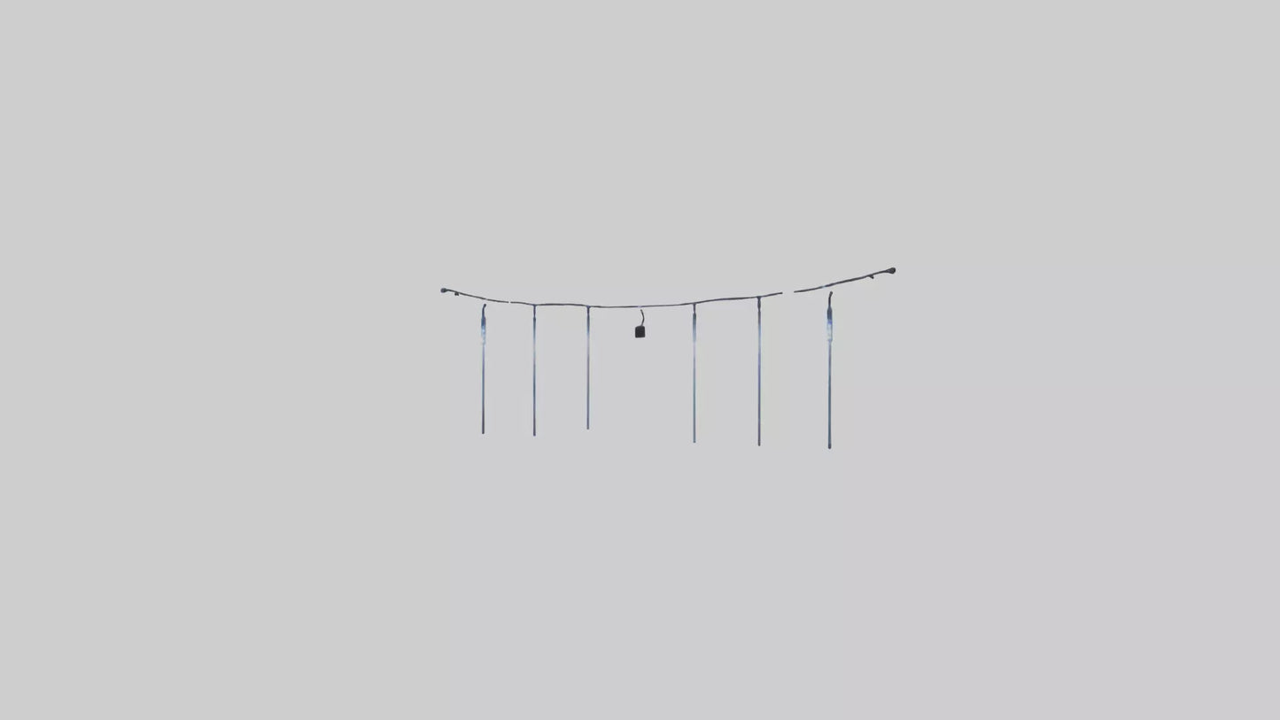 Icicle String Lights model VR / AR / low-poly