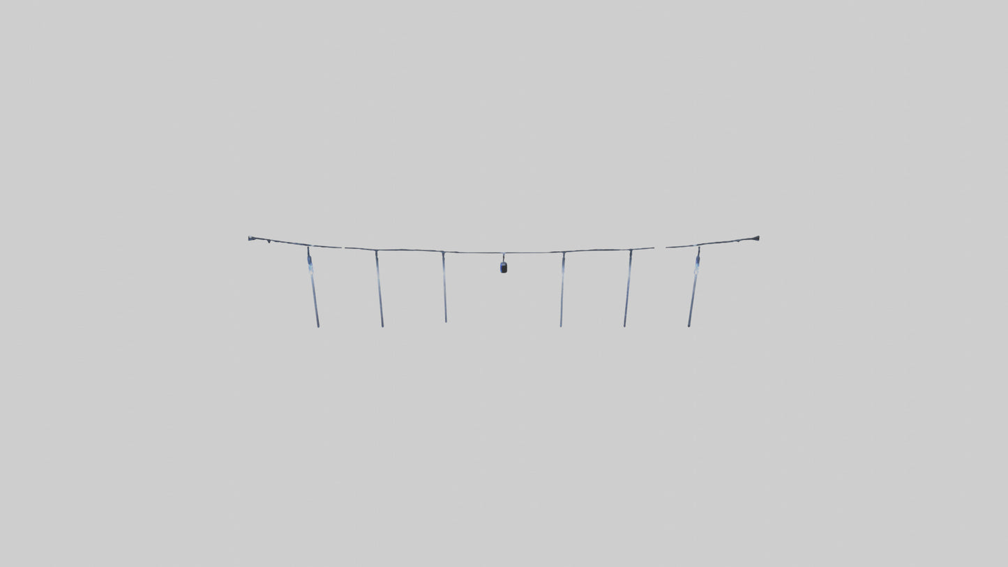 Icicle String Lights model VR / AR / low-poly