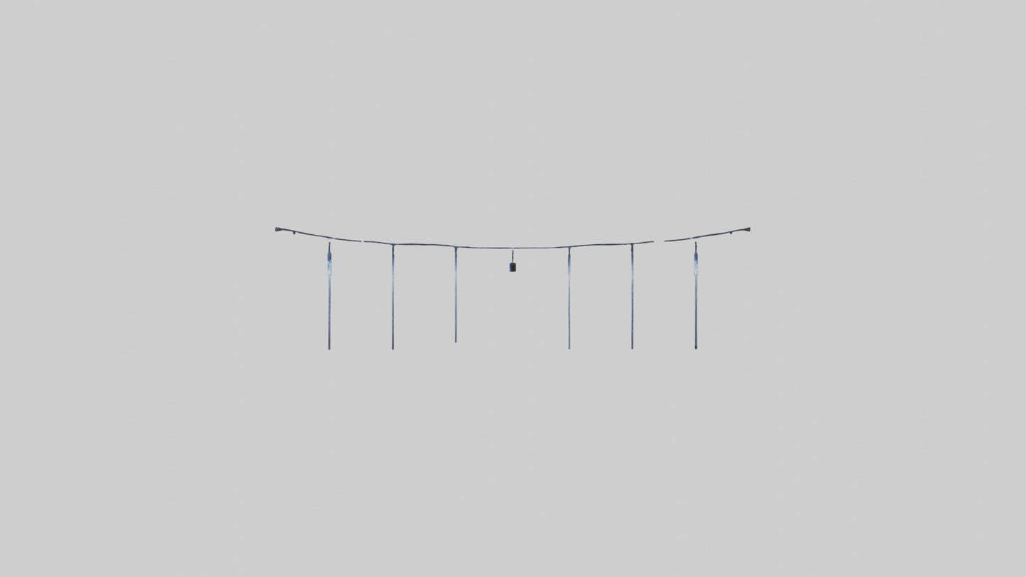 Icicle String Lights model VR / AR / low-poly