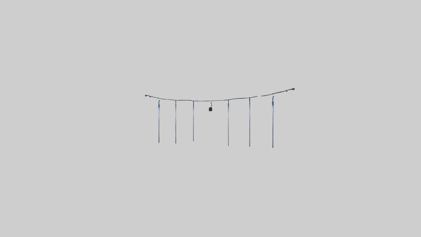 Icicle String Lights model VR / AR / low-poly