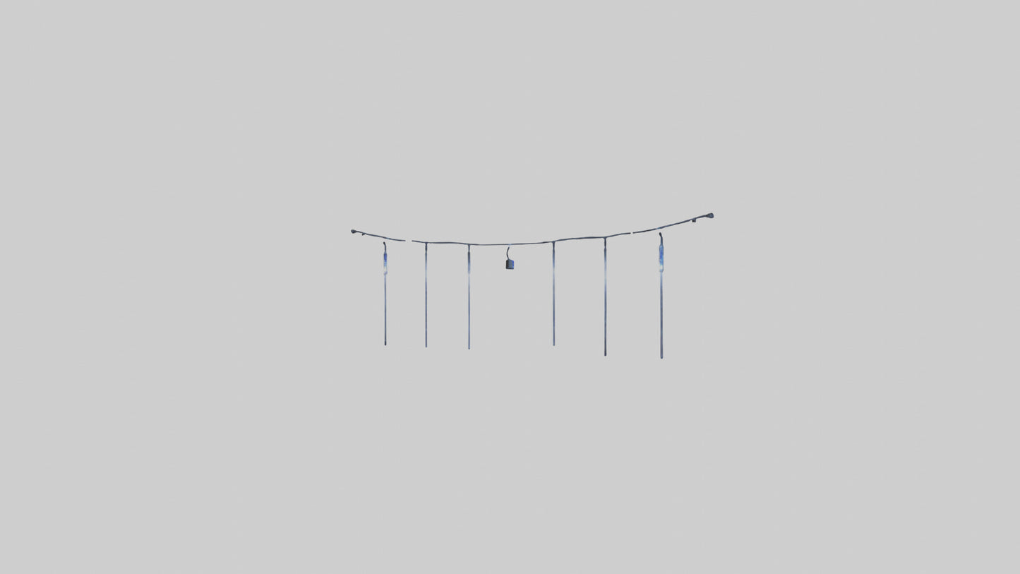 Icicle String Lights model VR / AR / low-poly
