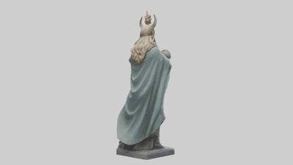 3D model Idun statue model VR / AR / low-poly
