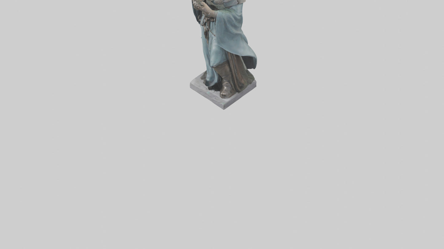 3D model Idun statue model VR / AR / low-poly