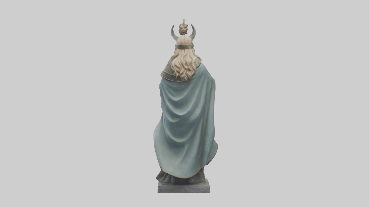 3D model Idun statue model VR / AR / low-poly