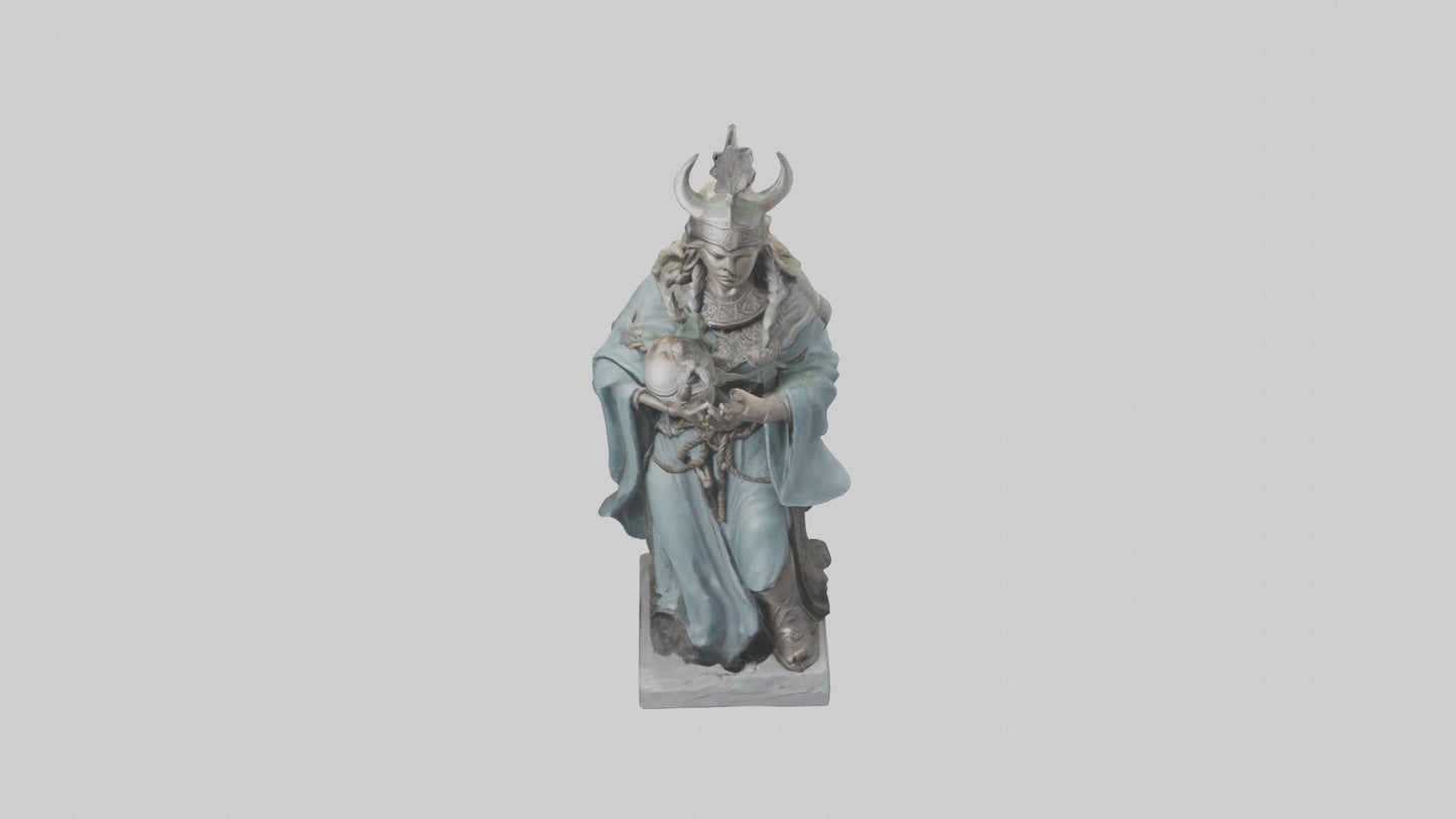 3D model Idun statue model VR / AR / low-poly
