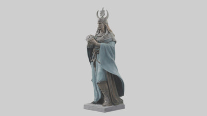 3D model Idun statue model VR / AR / low-poly