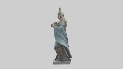 3D model Idun statue model VR / AR / low-poly