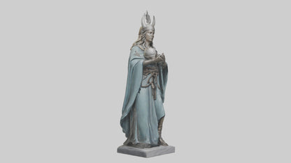 3D model Idun statue model VR / AR / low-poly