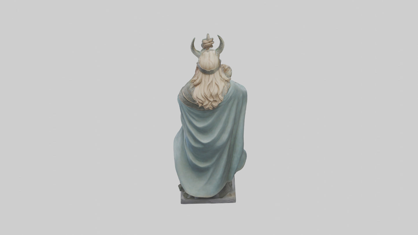 3D model Idun statue model VR / AR / low-poly