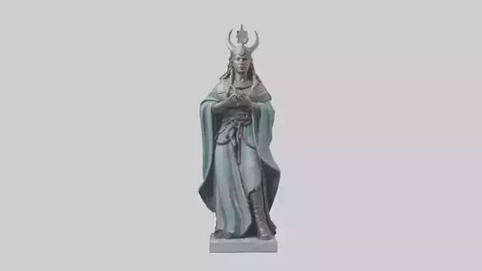 3D model Idun statue model VR / AR / low-poly