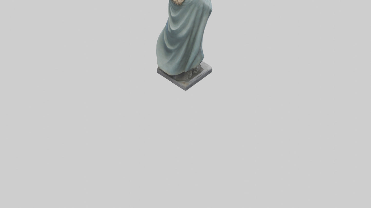 3D model Idun statue model VR / AR / low-poly