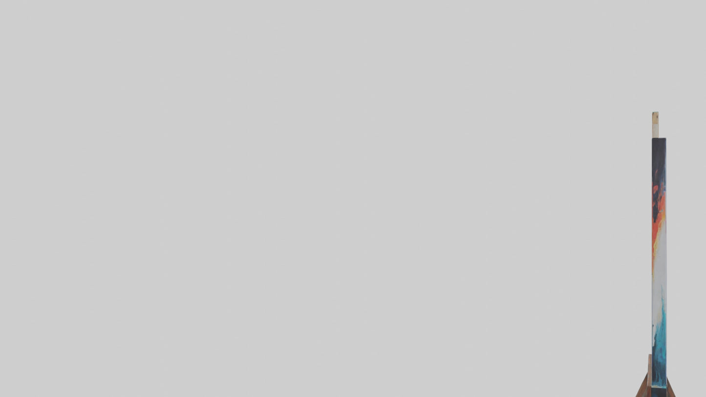 3D model Illuminated canvas art model VR / AR / low-poly