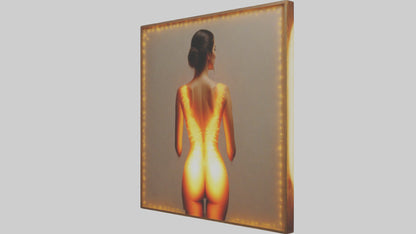 3D model Illuminated canvas art model VR / AR / low-poly