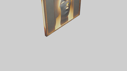 3D model Illuminated canvas art model VR / AR / low-poly