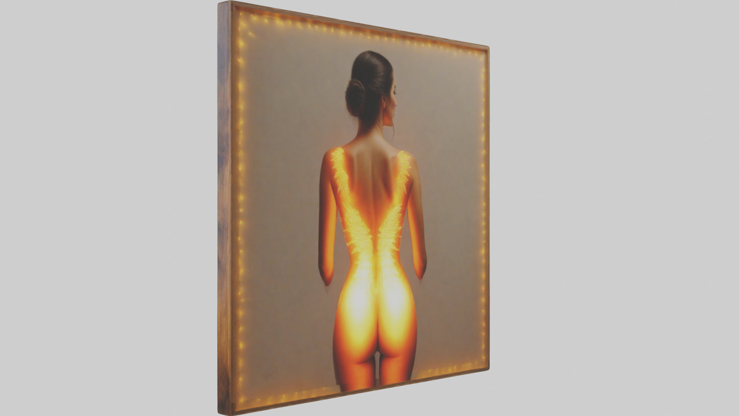 3D model Illuminated canvas art model VR / AR / low-poly