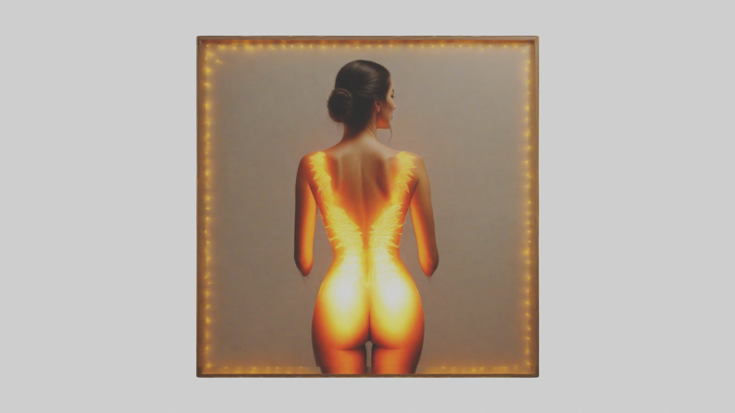 3D model Illuminated canvas art model VR / AR / low-poly