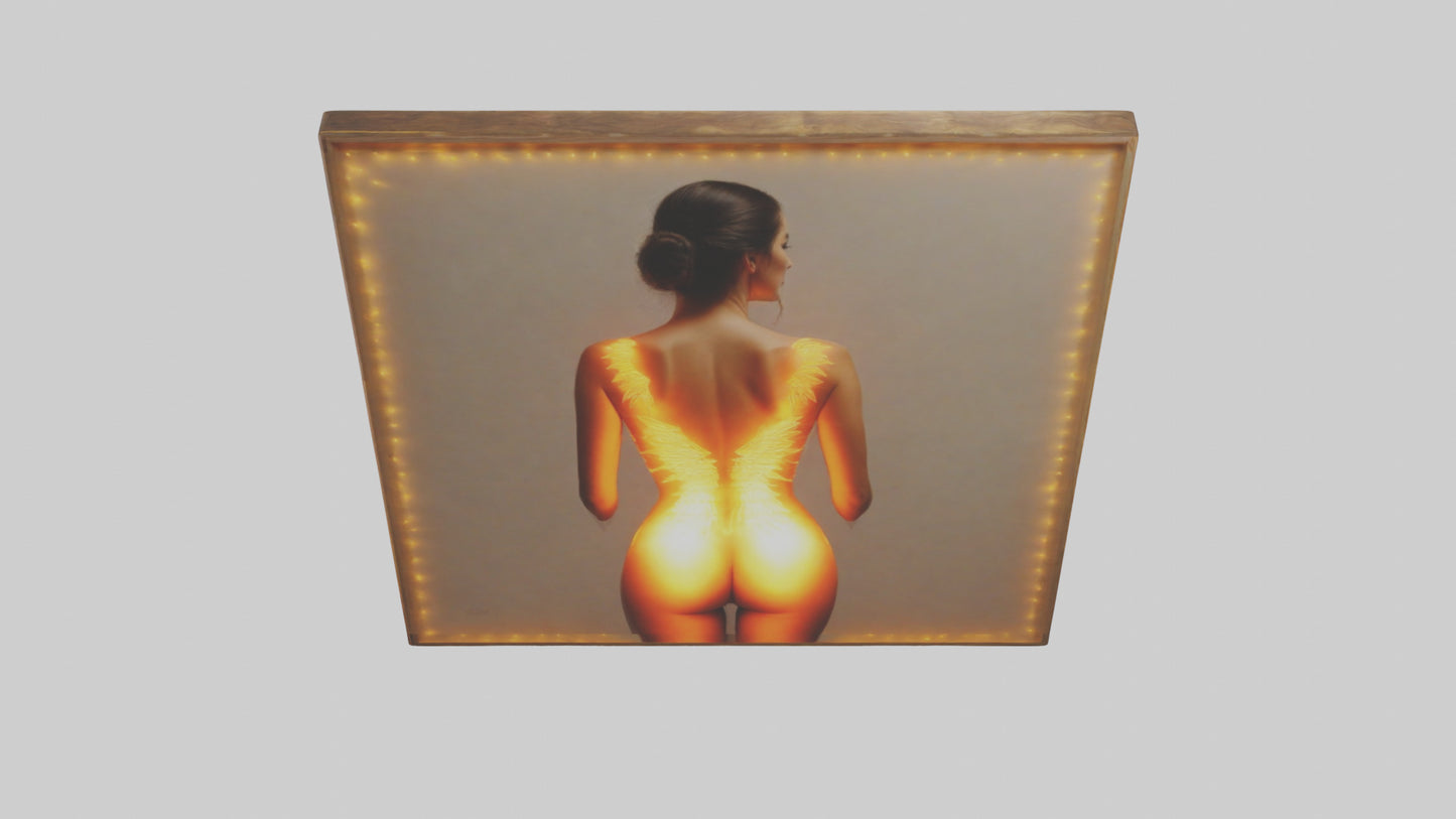 3D model Illuminated canvas art model VR / AR / low-poly