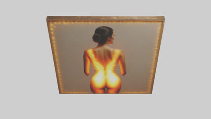 3D model Illuminated canvas art model VR / AR / low-poly