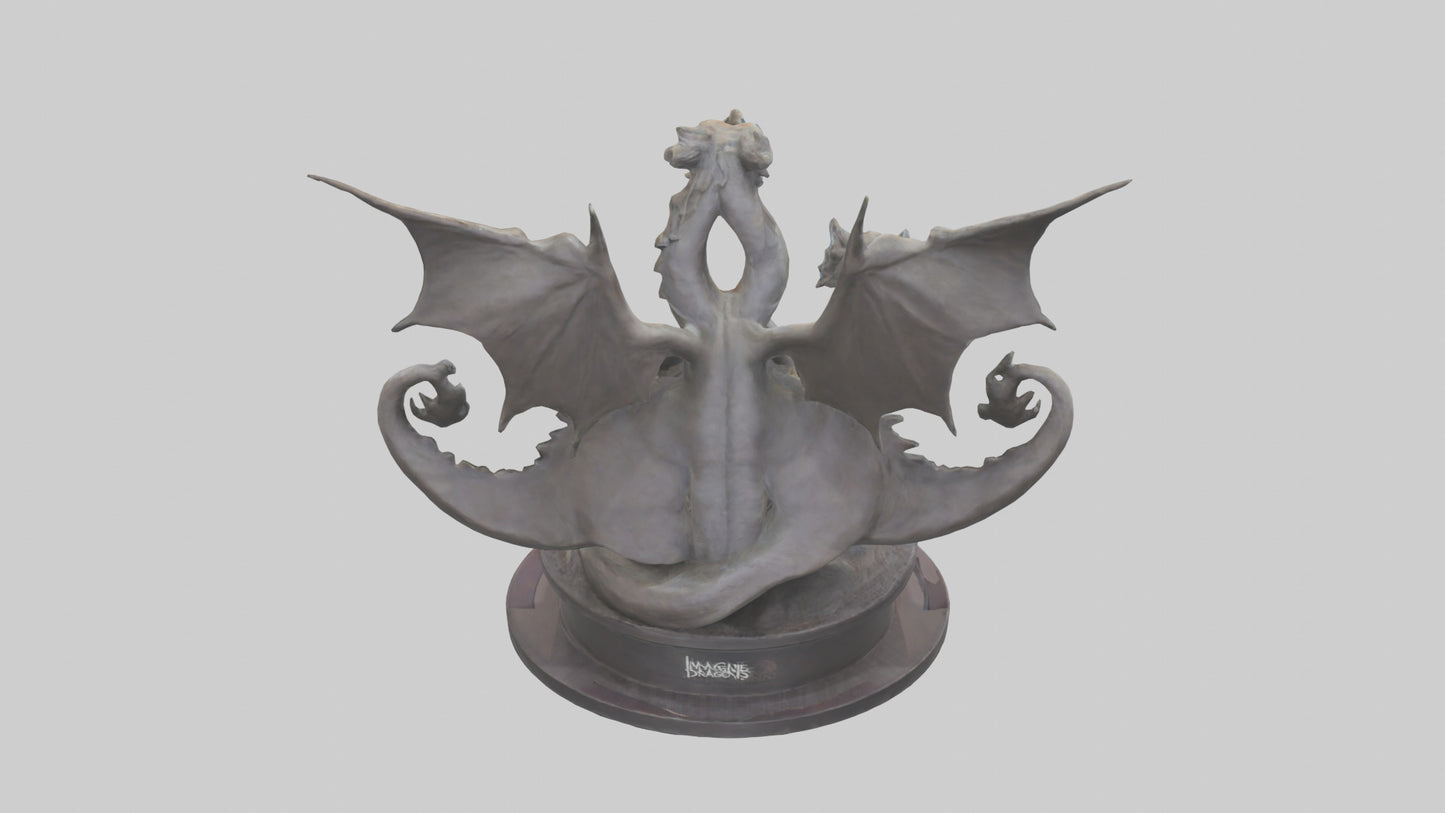 3D model Imagine Dragons statue model VR / AR / low-poly
