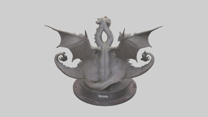 3D model Imagine Dragons statue model VR / AR / low-poly