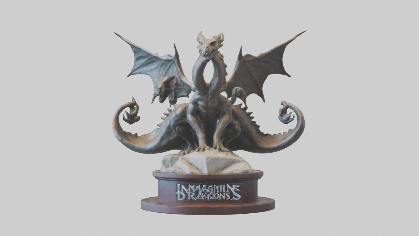 3D model Imagine Dragons statue model VR / AR / low-poly