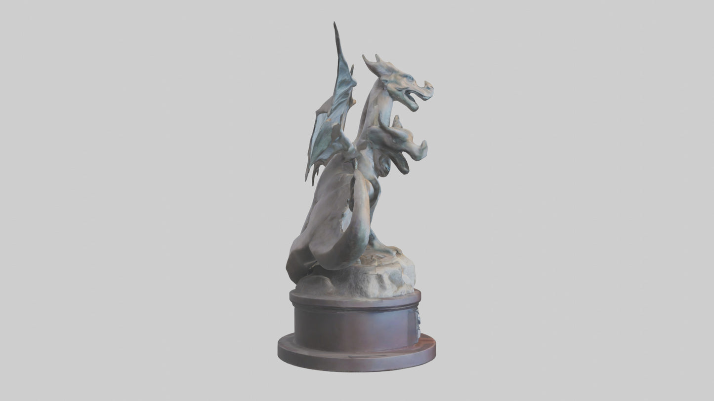 3D model Imagine Dragons statue model VR / AR / low-poly