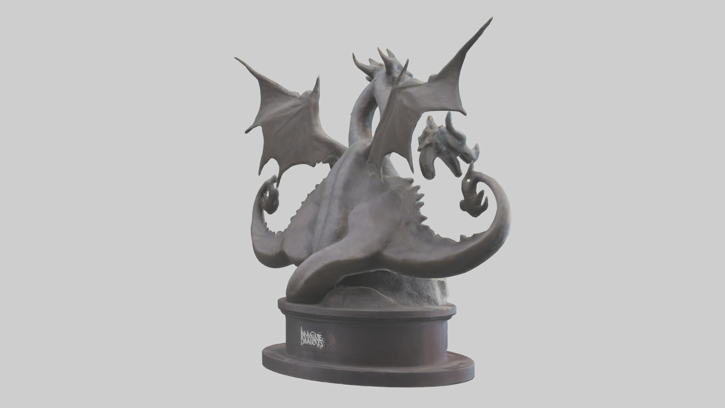 3D model Imagine Dragons statue model VR / AR / low-poly