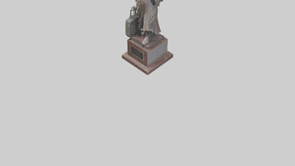 3D model Immigrant Memorial statue model 2 VR / AR / low-poly